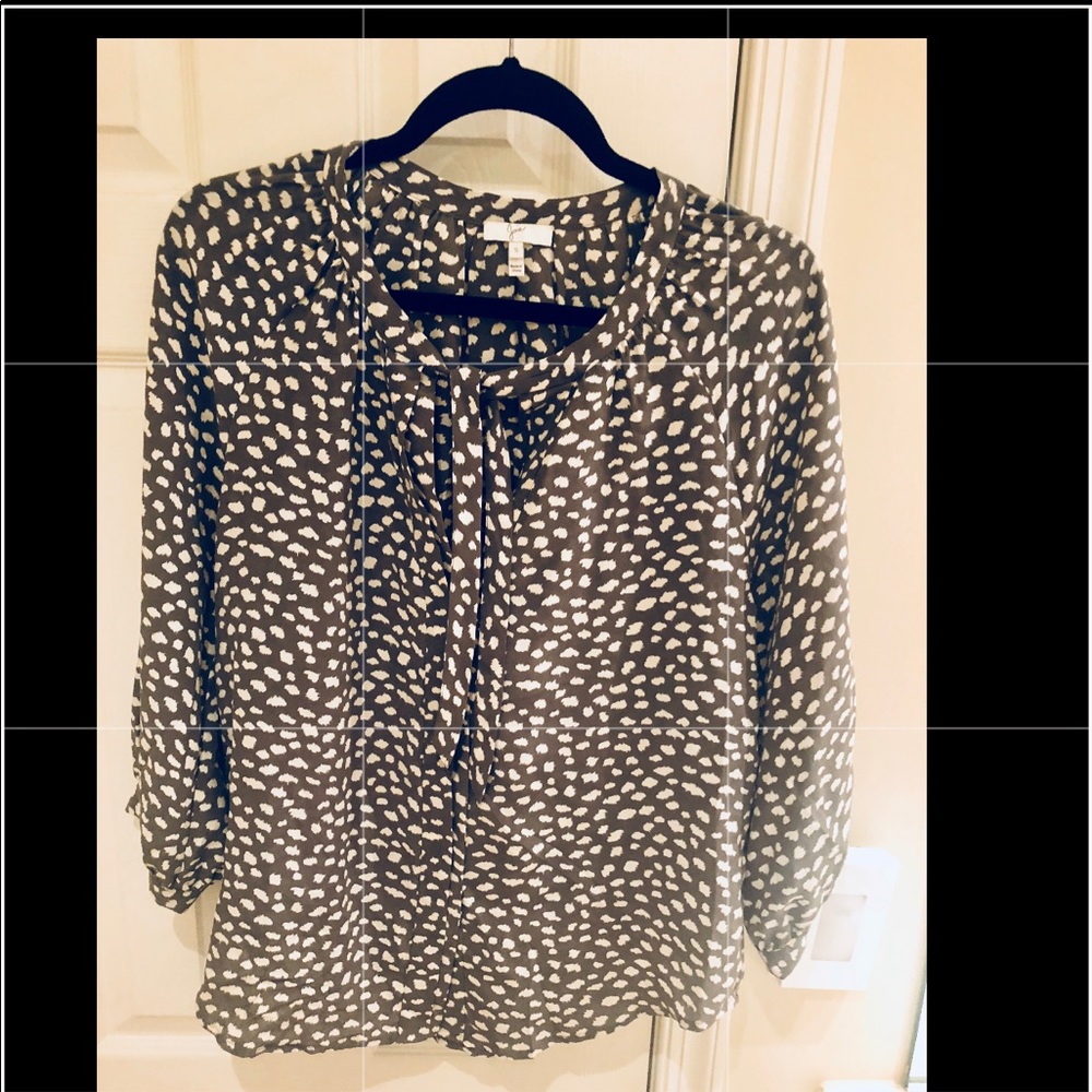 Joie silk blouse with tie front